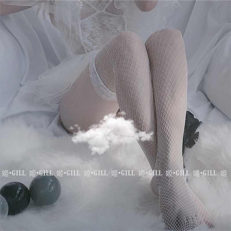 姬Gill：太色色了 显瘦显腰性感吊带袜中筒黑丝长筒袜渔网袜美腿,女士内衣/男士内衣/家居服,中筒袜,淘宝优惠券,粉丝福利购,淘宝优惠卷