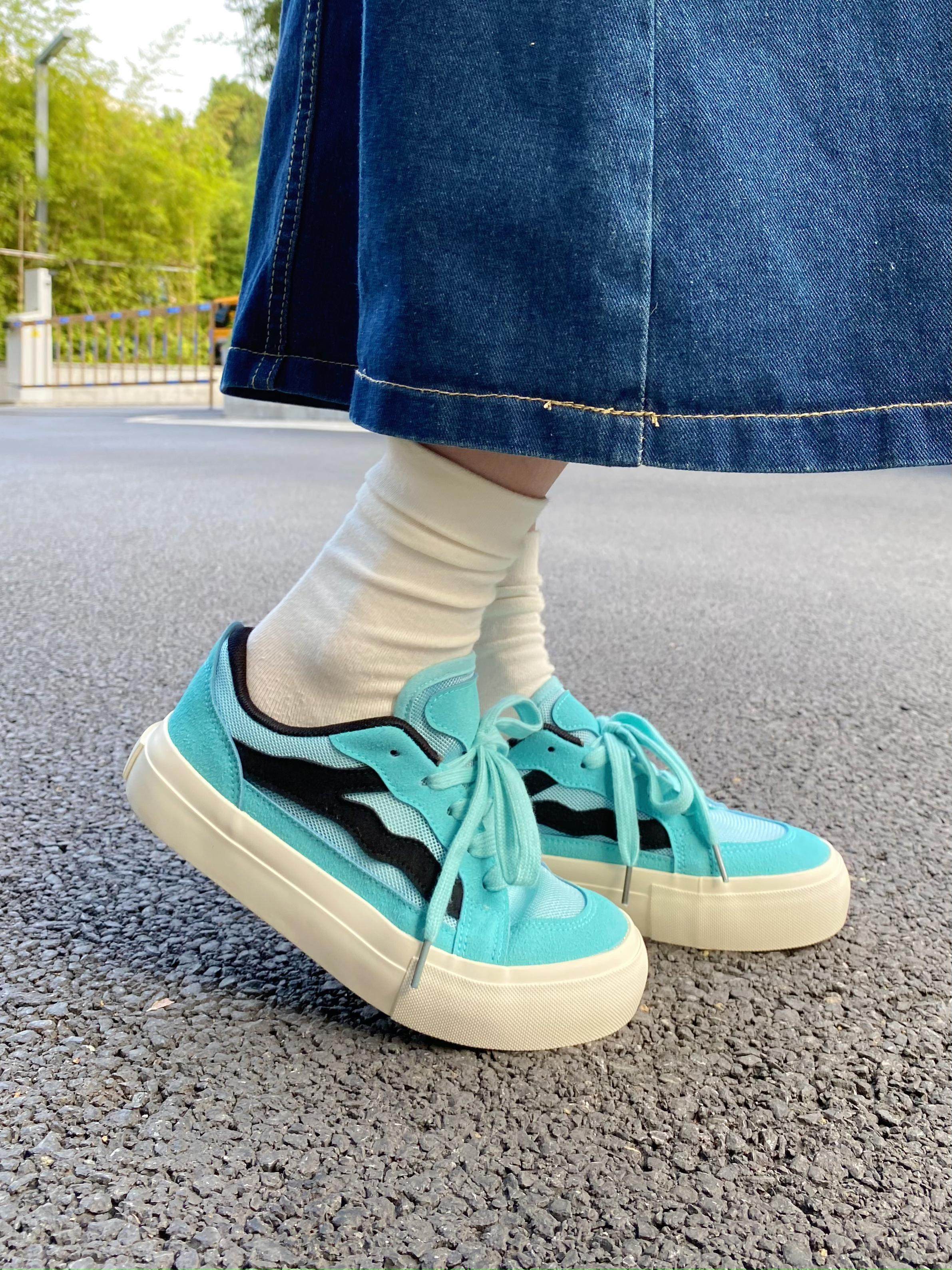 酷到炸国潮小众原创设计品牌鞋子女2023秋季新款网面透气运动板鞋,女鞋,帆布鞋,淘宝优惠券,粉丝福利购,淘宝优惠卷