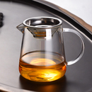 耐热分茶器大号茶壶茶海功夫茶具配件 加厚公道杯玻璃茶滤一体套装
