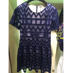 诗篇专柜正品国内代购2019夏季新款女装镂空蕾丝连衣裙6066305690