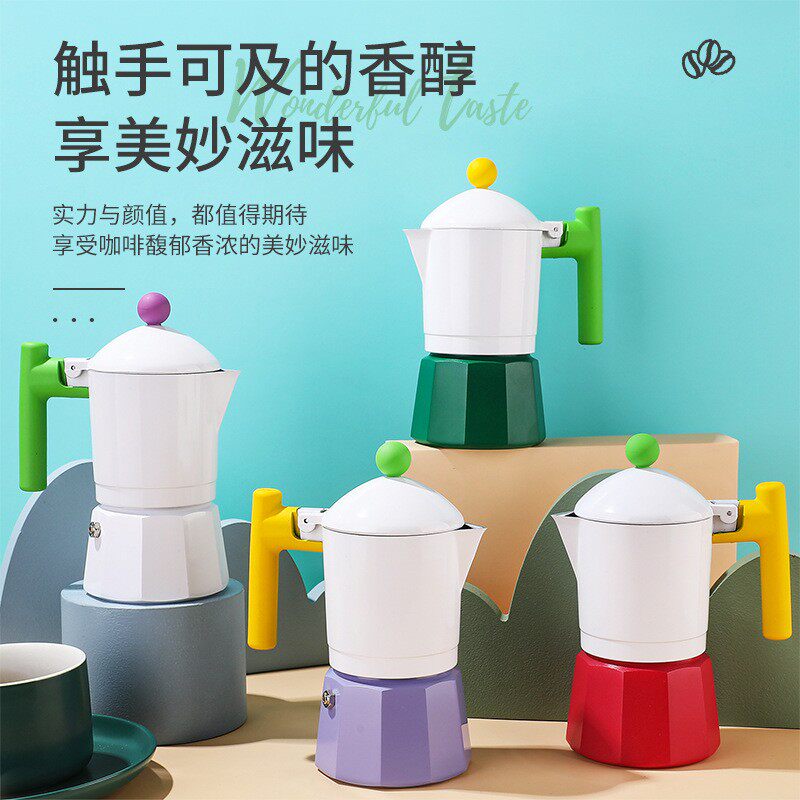 复古精工摩卡壶咖啡壶