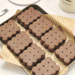 经典款花边造形饼干模具家用 3d立体按压式 烘焙工具diy 夹心磨具