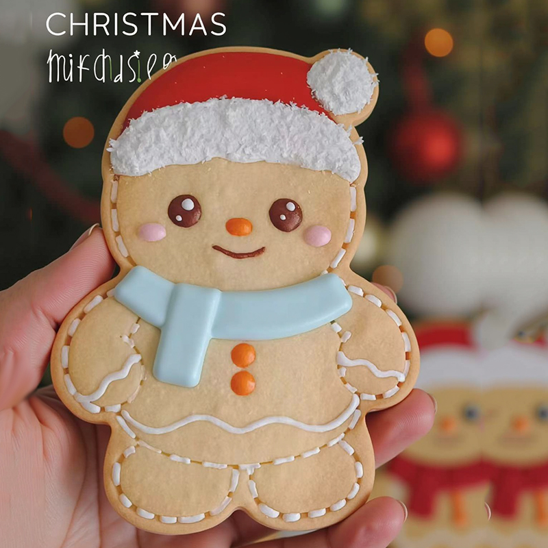 超大号圣诞节姜饼人饼干模具巨无霸曲奇姜饼人diy按压式烘焙工具
