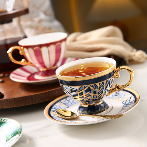 高档精致咖啡杯子欧式骨瓷茶杯