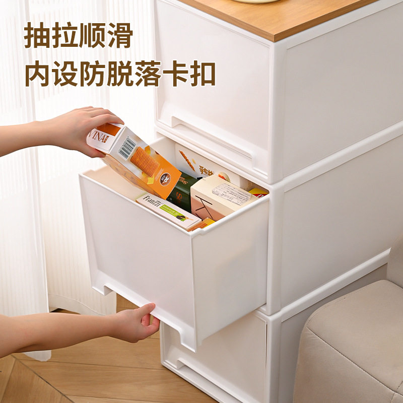 抽屉式透明收纳箱婴儿衣柜衣物