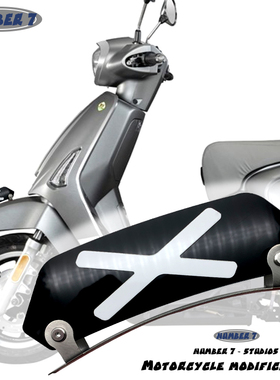 适用于光阳AnyLikeQ150 Filly50 Newmany125改装挡泥板风刀装饰牌