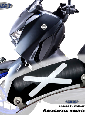 适用于XMAX300 MT03 MT07摩托车改装个性挡泥板破风刀装饰牌配件