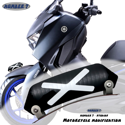 适用于XMAX300 MT03 MT07摩托车改装个性挡泥板破风刀装饰牌配件