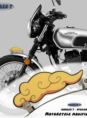 适用于本田CGX150 CG125 豪爵DN150 改装个性挡泥板风刀装饰牌