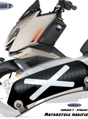 适用于升仕150X 本田NS150GX 150XC无损改装个性挡泥板风刀装饰牌