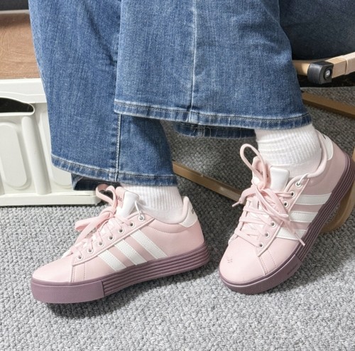 阿迪达斯Adidas daily 4.0 粉色舒适复古百搭女子运动休闲板鞋