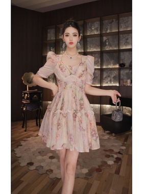 七爷定制 国内设计师品牌 气质收腰连衣裙 21372