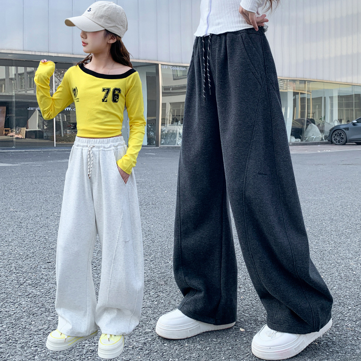 女童裤子春秋外穿2026新款中大童洋气宽松春季休闲韩版运动长裤潮,童装/婴儿装/亲子装,裤子,淘宝优惠券,粉丝福利购,淘宝优惠卷