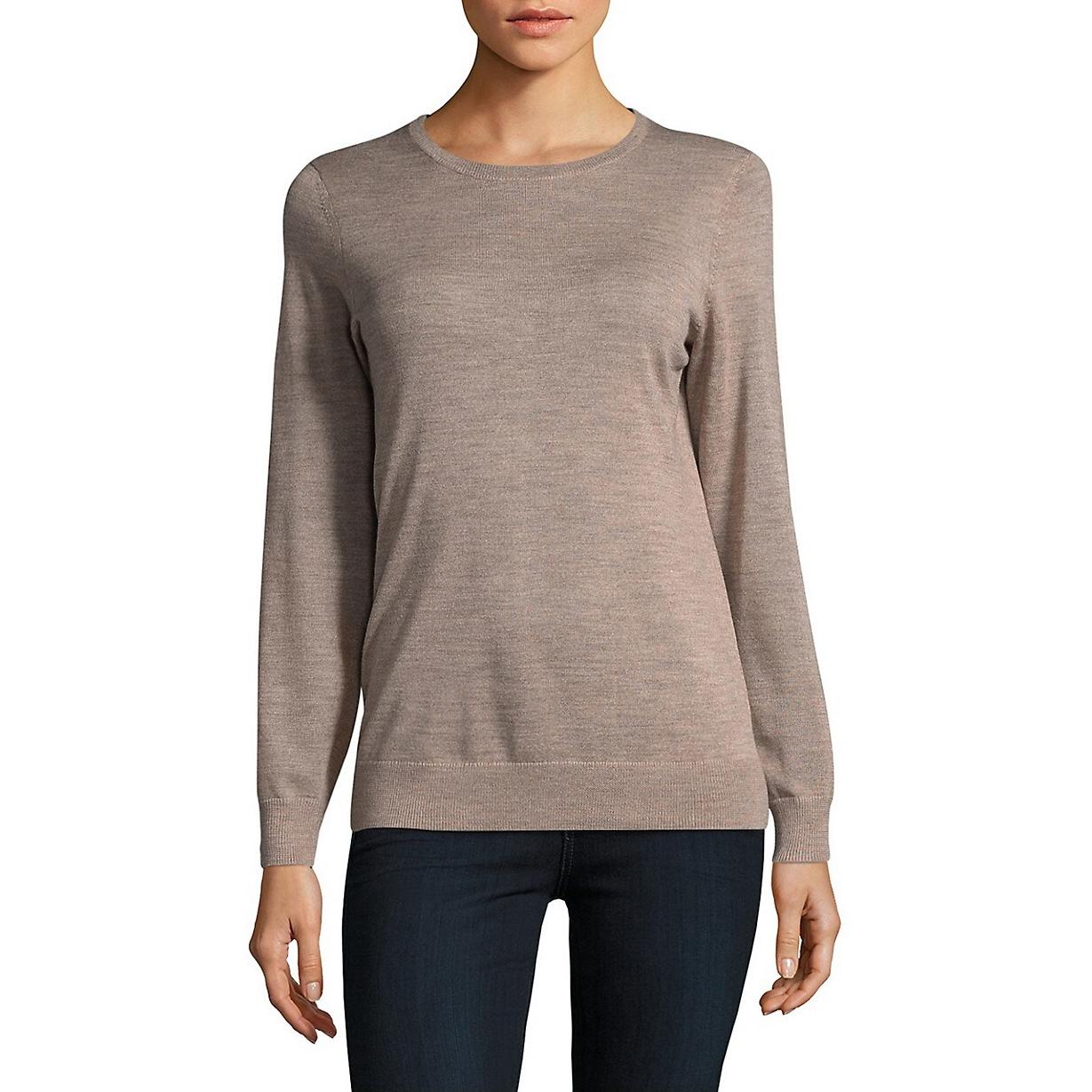 欧美100%美利奴细羊毛圆领羊毛衫