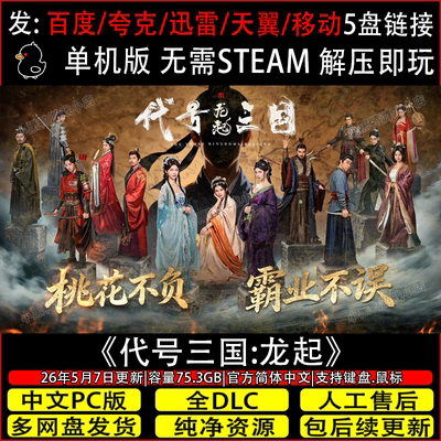 代号三国：龙起5月更新免steam中文PC单机游戏网盘下载解压即玩