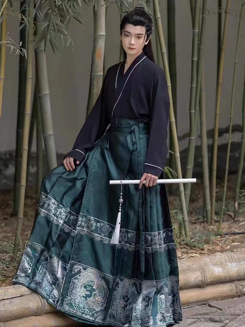 租男款飞机袖马面裙套装中式汉服伴郎团话剧演出班级写真团建租赁,女装/女士精品,汉服套装,淘宝优惠券,粉丝福利购,淘宝优惠卷