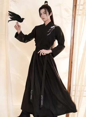 出租魏晋汉服男款仙气学生装舞蹈表演运动会入场晚宴活动公司年会