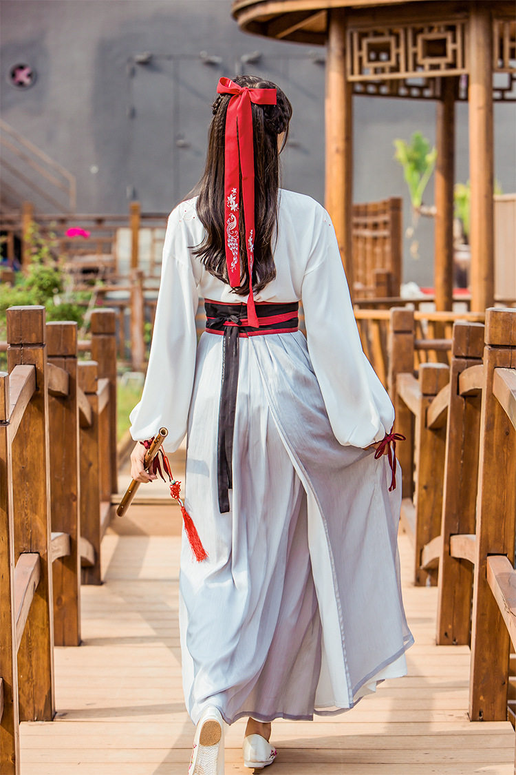 汉服发带杜若绣花头饰民族风女士传统汉服配饰刺绣裹胸中国风出租