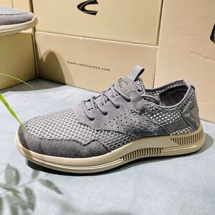 德骆动感 夏季男式透气大网眼镂空运动徒步鞋软底防滑休闲网鞋