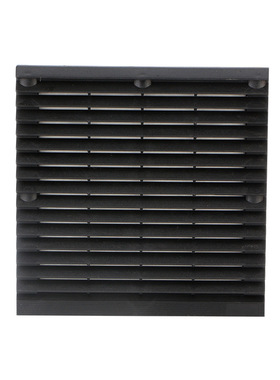 150 172风机百叶窗通风过滤网ZL-804黑色防尘网罩开孔173mm*173mm