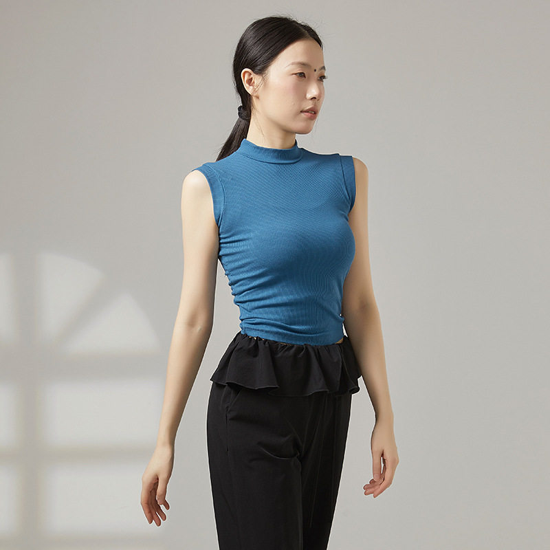 现代舞服上衣无袖背心形体训练服2026新款专业中国古典舞蹈练功服图片