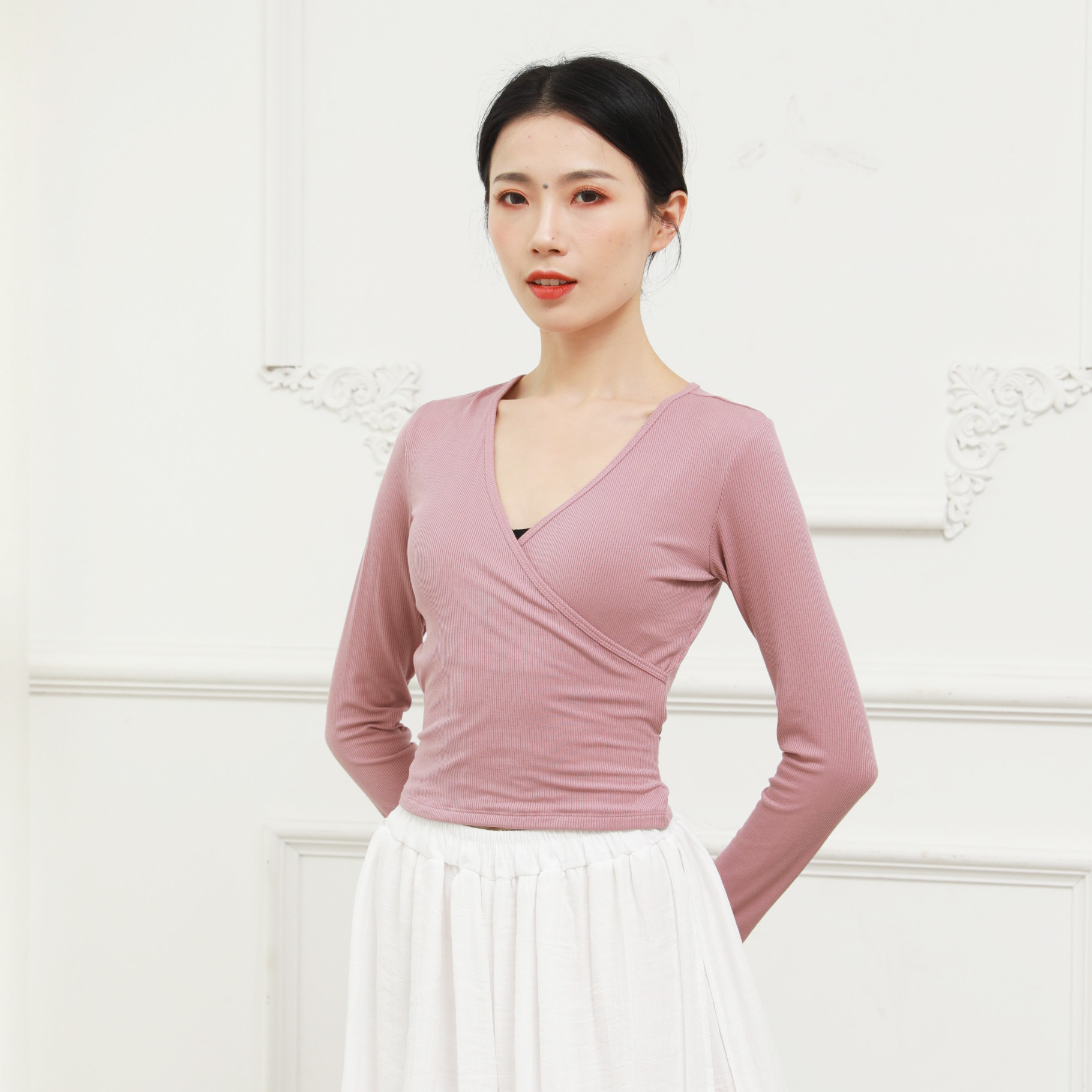 古典舞练功服成人长袖形体拉丁