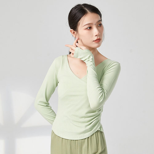 练功服长袖舞蹈服跳舞上衣艺考女