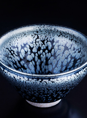 滋心堂 翁书杰瑞雪建盏茶杯名家纯手工功夫茶具原矿天目盏主人杯