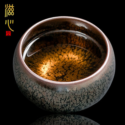 滋心堂 国聪油滴建盏手工天目盏主人杯功夫茶具大号陶瓷茶杯单杯