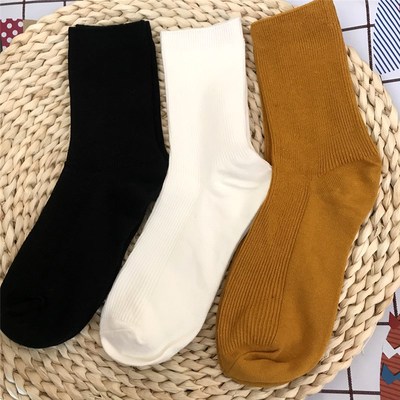 taobao agent Tide, cotton demi-season Japanese autumn thin socks