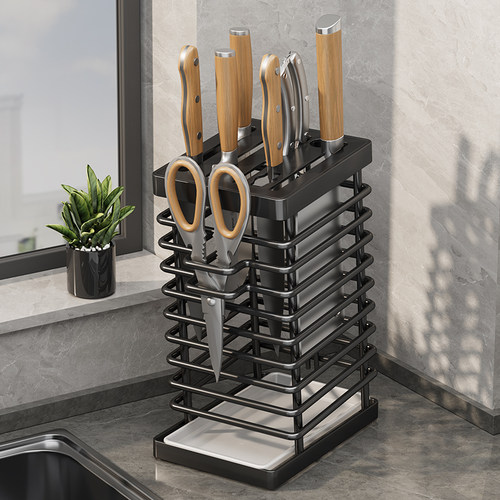 304不锈钢厨房刀架放菜刀置物架