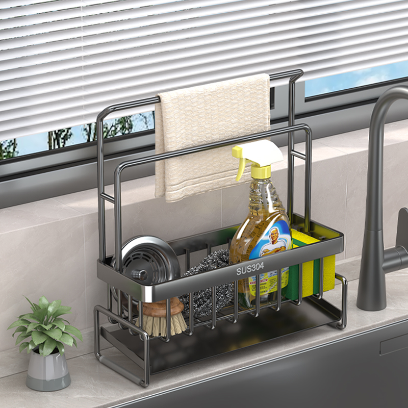 沥水架海绵神器洗碗水槽收纳