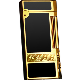 纯铜充气打火机砂轮铜打火机纤薄全铜一体机高端大气个性创意