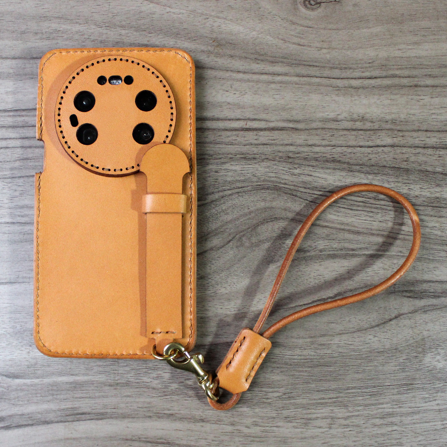 纯手工真皮手机壳适配华为mate80pro mate70rs头层牛皮保护套定制