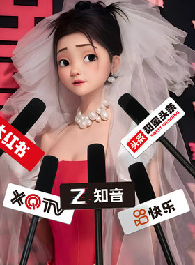 接亲拍照小道具结婚仿真采访话筒