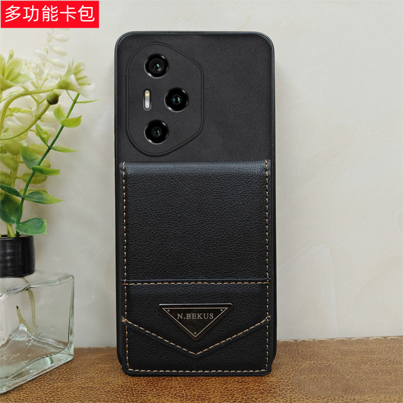 适用荣耀400 400pro手机壳卡套卡包上下翻盖皮套插卡保护套防摔卡袋300ultra高级感200pro支架90pro简约100