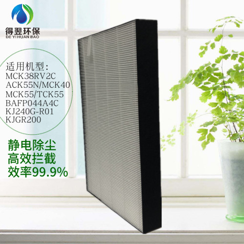适配大金空气净化器MCK38RV2C KJ240G 集尘网BAFP044A4C滤芯包邮