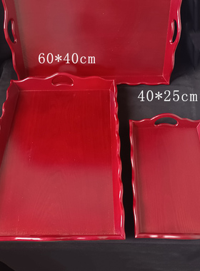 实木托盘中式佛堂寺院等香盘