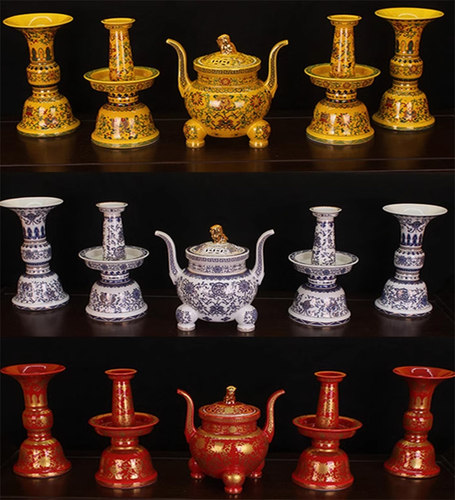 五供香炉花瓶烛台五件套