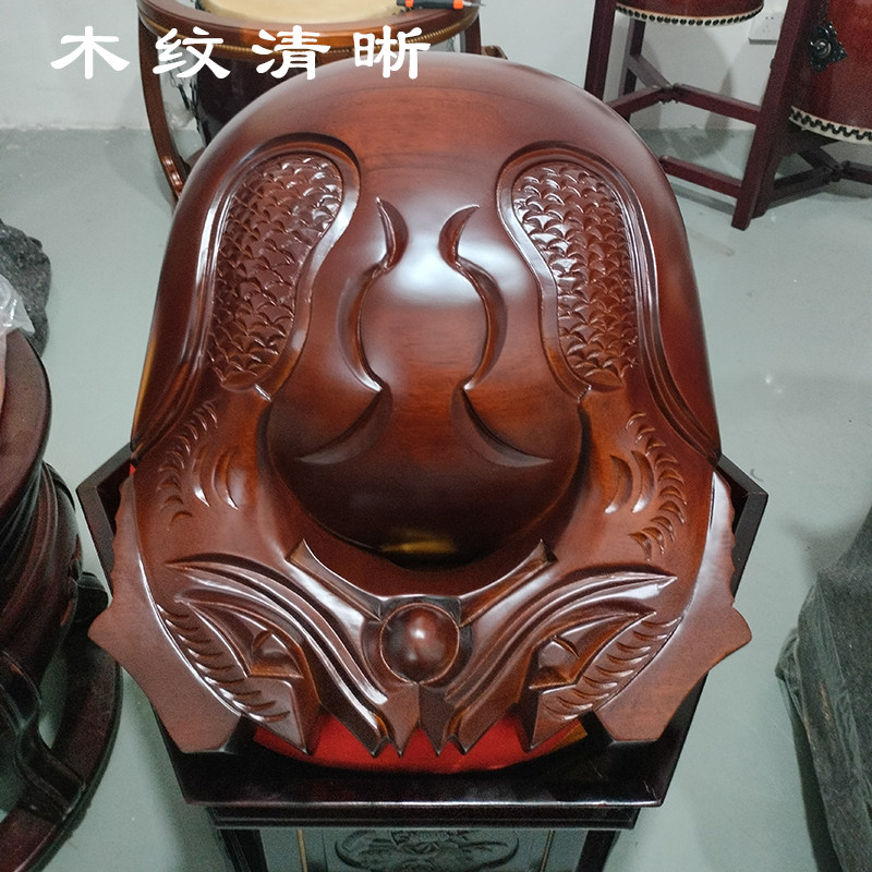 草花梨鱼雕无心材雕刻木鱼