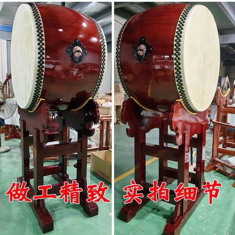 台湾鼓牛皮鼓寺庙寺院鼓立式鼓架大鼓风雷鼓钟鼓楼法器大殿鼓全套