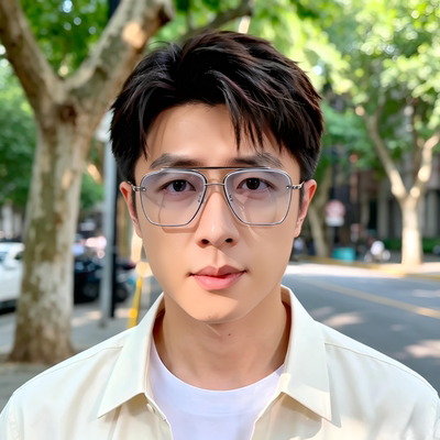 痞帅方框墨镜高级感渐变太阳镜