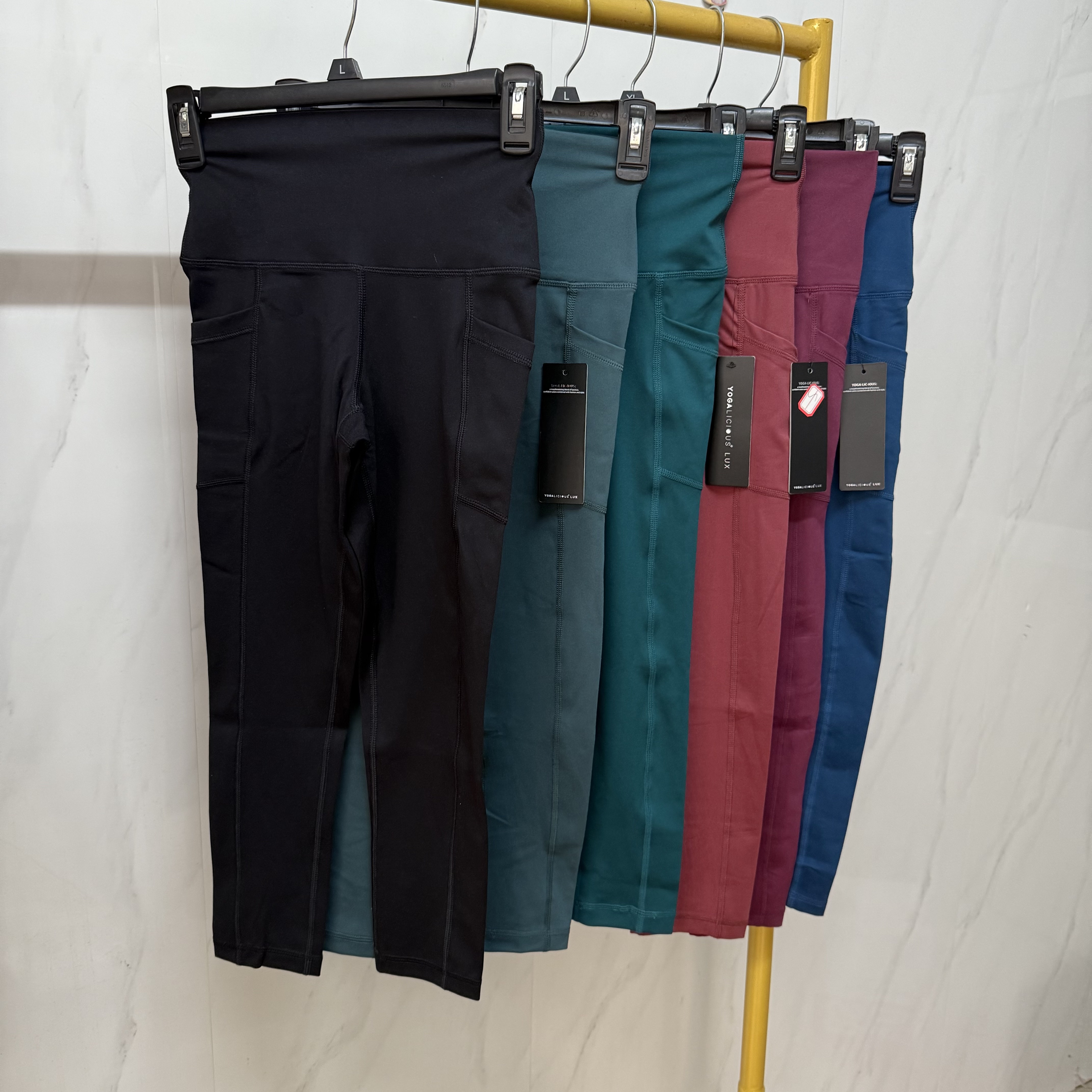 健身裤紧身八分裤高腰瑜伽裤