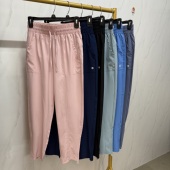 女夏薄款 萝卜裤 速干跑步裤 梭织防晒九分裤 高腰束脚休闲裤 运动长裤