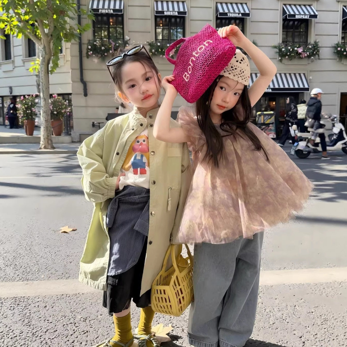 韩版女童蓬蓬裙吊带连衣裙公主裙2026春夏季新款女孩洋气时髦穿搭