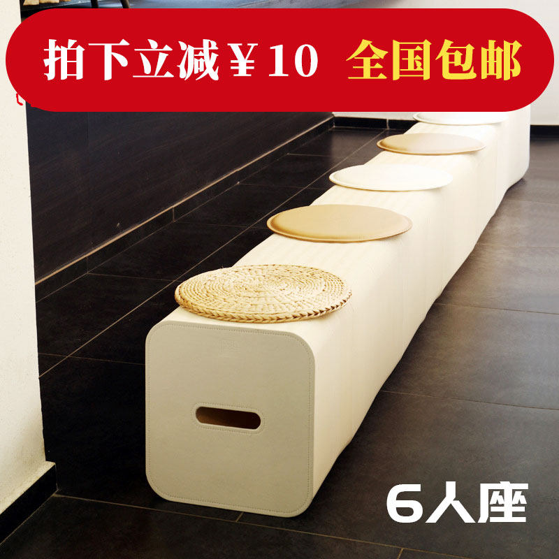 十八纸6人座风琴凳设计师纯手工牛皮纸折叠拉伸变形沙发椅纸凳子