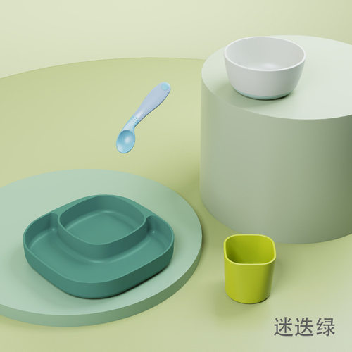 儿童萌趣餐具辅食碗 宝宝外出便携式餐具套装外带儿童饭盒