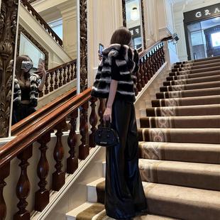 NINASTUDIO 天花板 质感碾压 PU皮裤