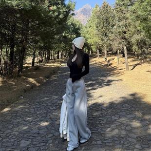 低腰卫裤 细边腰设计 2色 不加绒or加绒 NINASTUDIO