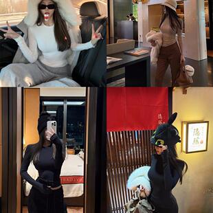 NINASTUDIO 【返场款】 刚需单品 长袖套指打底衫 3色